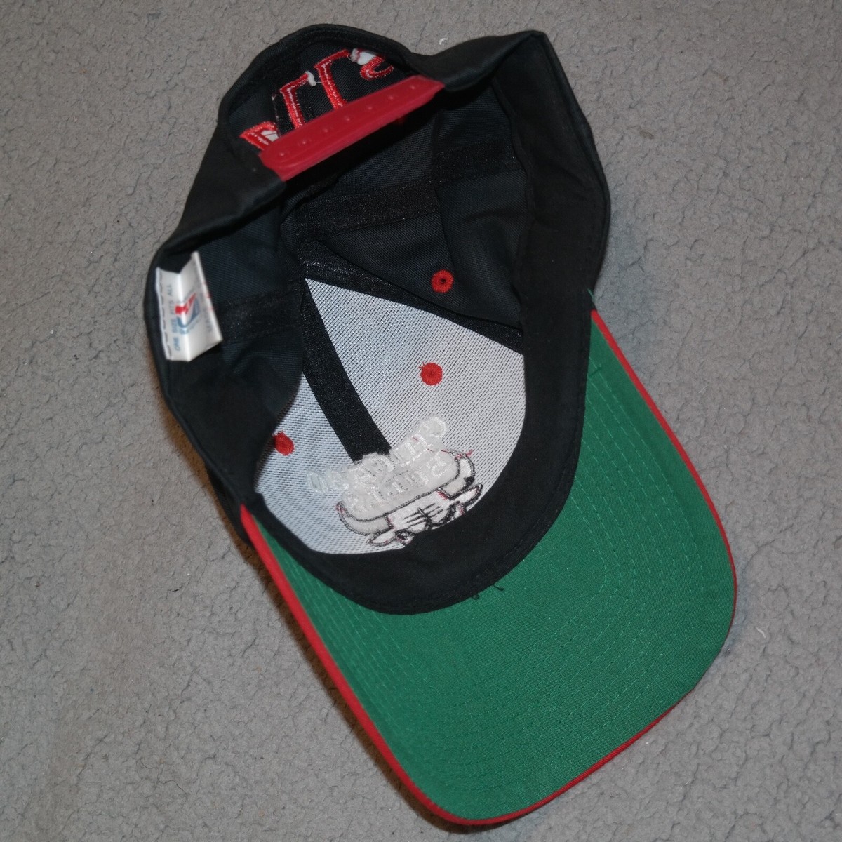 Vintage 90s Chicago Bulls Snapback Hat Spellout Logo TEI NBA