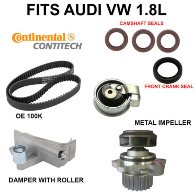 Engine Timing Belt KIT WATER PUMP,DAMPER,ROLLER & TIMING BELT FOR AUDI VW 1.8L