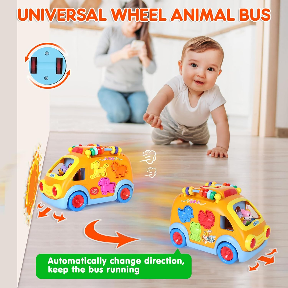 Set De 3 Coches De Juguete De Retroceso – Camiones Monstruo Con Pala Y Grúa, De 9 A 36 Meses, Regalo Para Niños De 1 A 3 Años