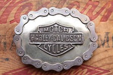 Vintage Unique Hand Made Bikers Western Belt Buckle