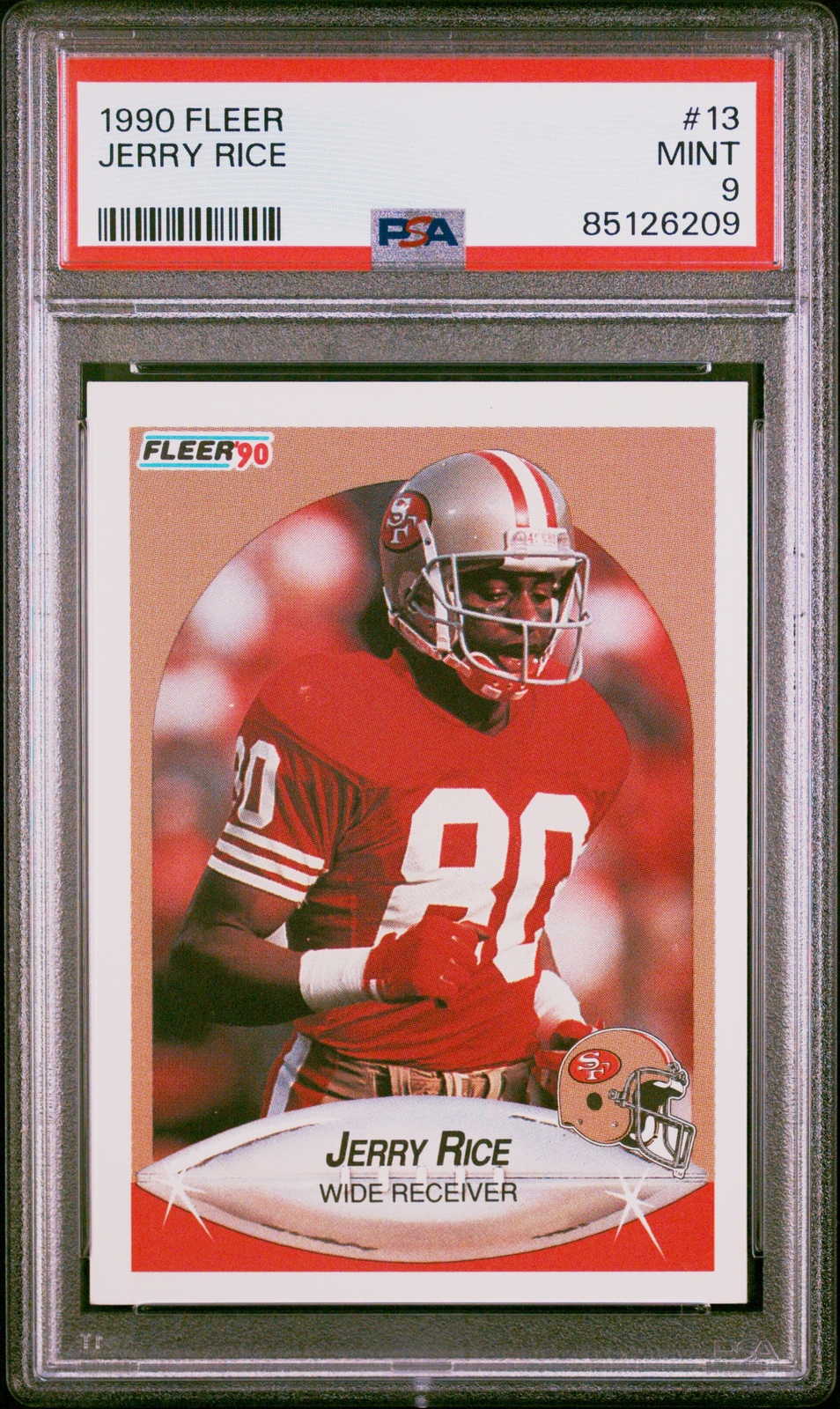 1990 Fleer 13 Jerry Rice - PSA 9