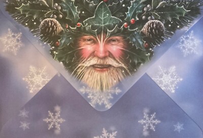 Anne Stokes Weihnachtsgrußkarte 'Winterschutz' – Fantasy-Motiv, Mit Umschlag, 12,5 X 17,6 Cm, Leer Innen