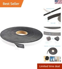 Weatherproof Foam Seal Tape 26ft - 1/2in Wide for Sound Insulation and Sealing