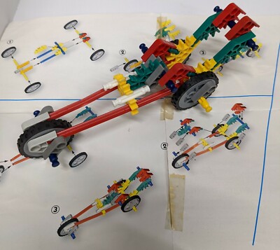 Vintage K'nex Building Set MultiSet 22 Knex Racing Team 10804