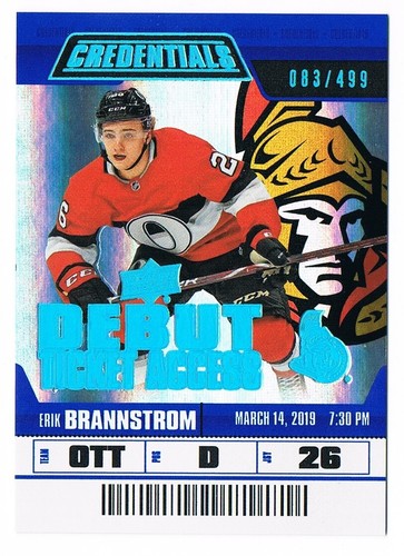 2019-20 UPPER DECK CREDENTIALS ROOKIE DEBUT TICKET ACCESS Pick From List !!! - Picture 30 of 30