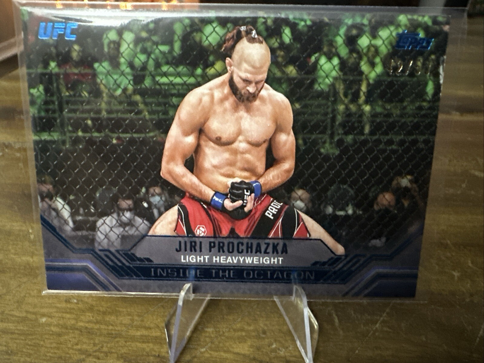 2024 Topps Knockout Inside The Octagon Jiri Prochazka Blue Foil #'d /50