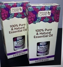 Personal Care 100% Pure & Natural Essential Oil Lavender 0.27oz New 2pk