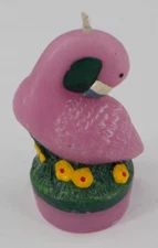 FORUM NOVELTIES SMALL PINK FLAMINGO CANDLE HAWAIIAN LUAU POLYNESIAN FUN PARTY
