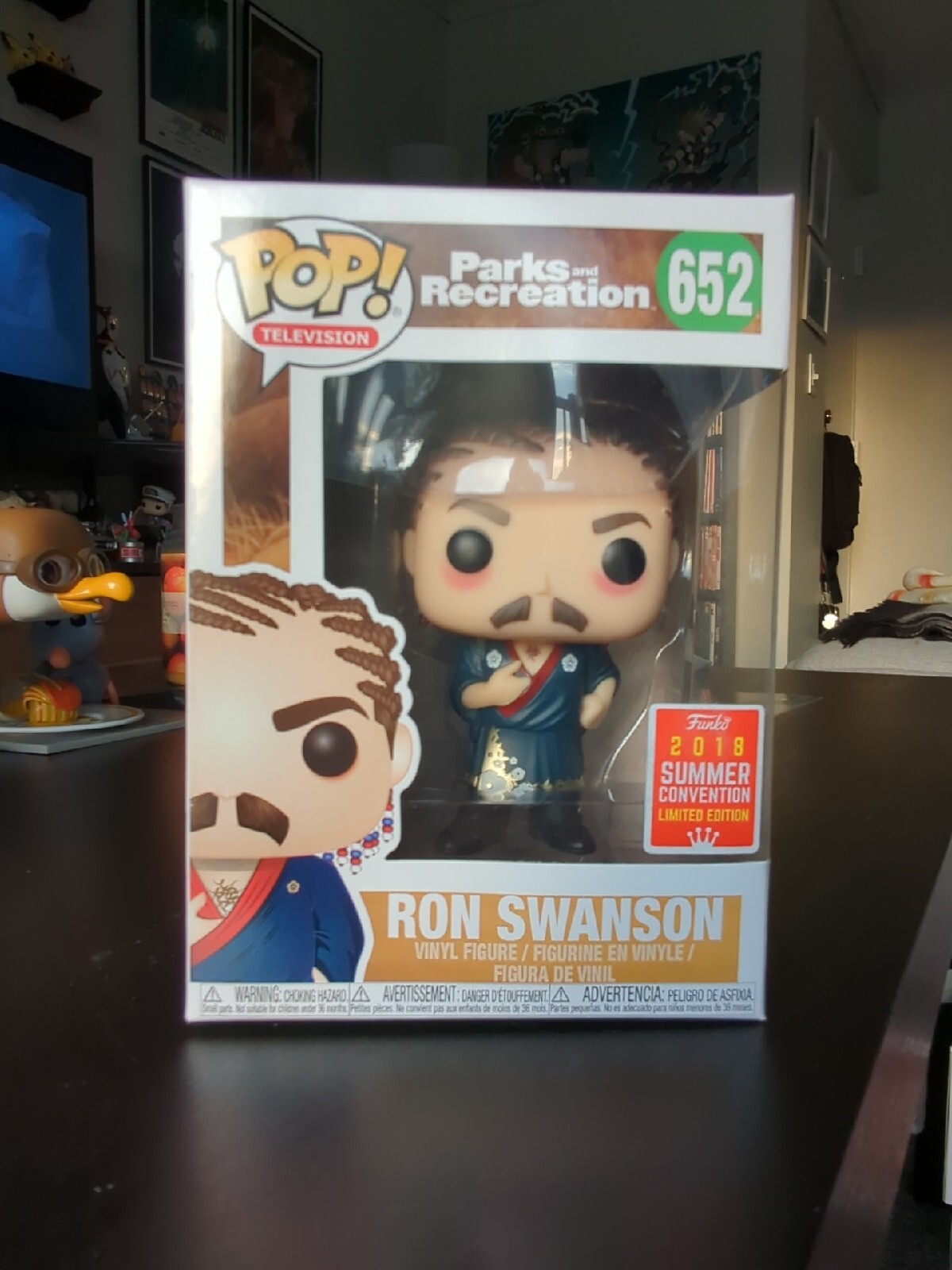 Funko Pop Parks And Recreation Ron Swanson 652 2018 Summer Convention