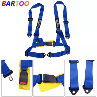 RASTP 2'' 4-Point Adjustable Racing Seat Belts Harness Shoulder Straps