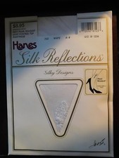 Hanes Silk Reflections Light Control Top Pantyhose Size A-B Silky Pearl Bouquet