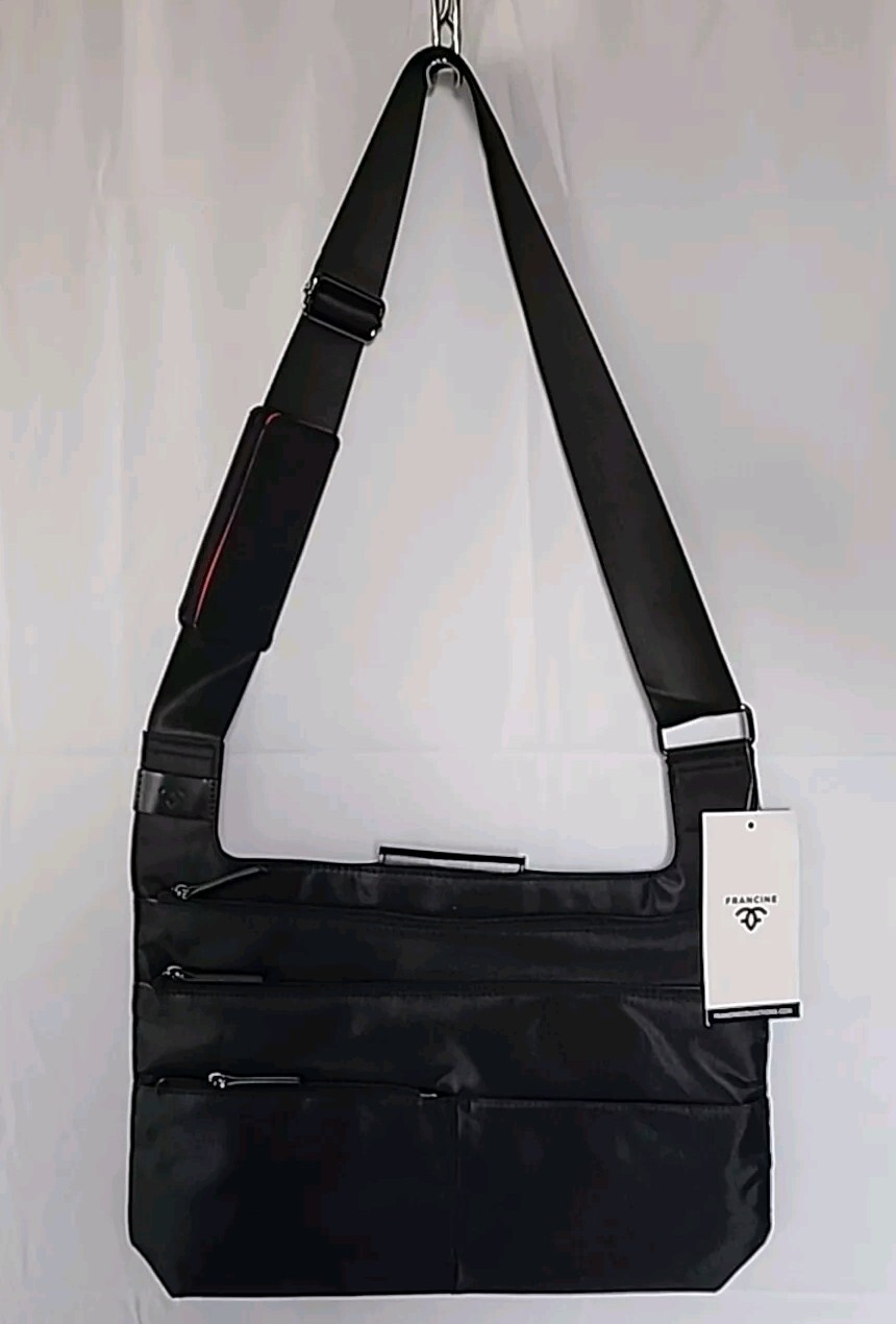 Black Crossbody Bag for Women by Francine - Perfect for Business & Everyday Use-image