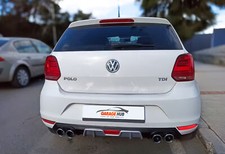 DIFFUSORE POSTERIORE DOPPI TERMINALI PER  P O L O  V 6R 2009-2017 SOTTO PARAURTI