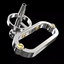 2024 Stainless Steel Metal Steampunk Male Chastity Device PA Cage Ring Belt US