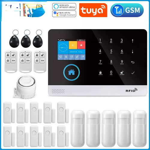Alarm System for Home Burglar Security 433MHz WiFi GSM Alarm Wireless Tuya Lot - Picture 1 of 27