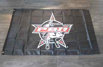 PBR Professional Bull Riders Banner Black Flag Rodeo Riding 3x5 feet Western