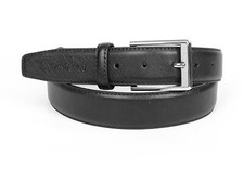 Pierre Cardin Stampa Saffiano Kürzbar Gürtel Schwarz, Herrengürtel Ledergürtel 