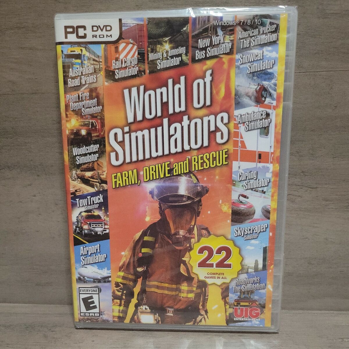 World of Simulators Farm Drive & Rescue 22 Games PC DVD ROM