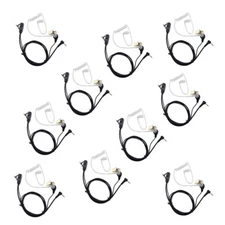 10 x 2.5mm Earpiece Headset PTT Mic for Motorola Talkabout Radio Walkie Talkie