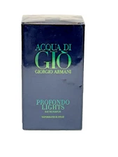 Giorgio Armani Acqua Di Gio Profondo Lights Men Cologne EDP Spray 1.35oz NIB Sel
