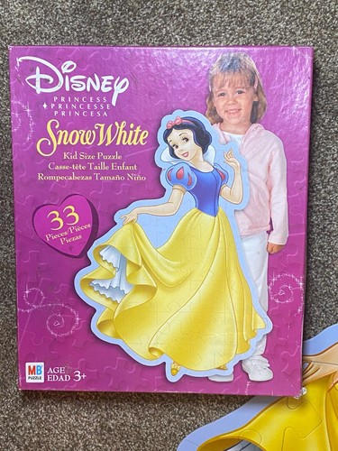 Disney Snow White Princess Kid Size Puzzle 33 Pieces Jumbo Complete - Picture 8 of 9