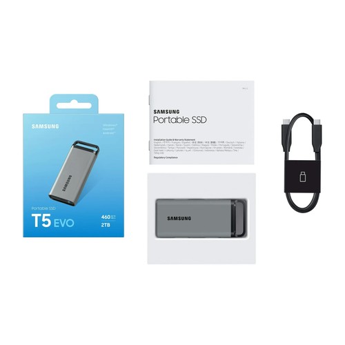 ✅NEW 2024 SAMSUNG T5 EVO 2TB Portable SSD Solid State Drive w/ENCRYPTION & USB-C - Afbeelding 8 van 18