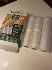 3-Pack Food Saver Vacuum Heat Seal Rolls 11" x 16' Food Storage Bags Custom Size