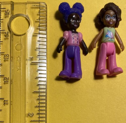 POLLY POCKET 2018 Pink PRINCESS Castle COMPACT Playset W/ 2 Rare AA Micro DOLLS - Bild 4 von 10