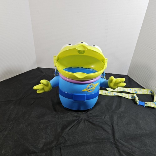 Disney Parks Pixar Toy Story Green Alien Popcorn Bucket Not Feet w/ Strap 11.5" - Picture 14 of 17