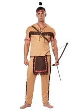 Native American Brave Indian Warrior Thanksgiving Adult Costume