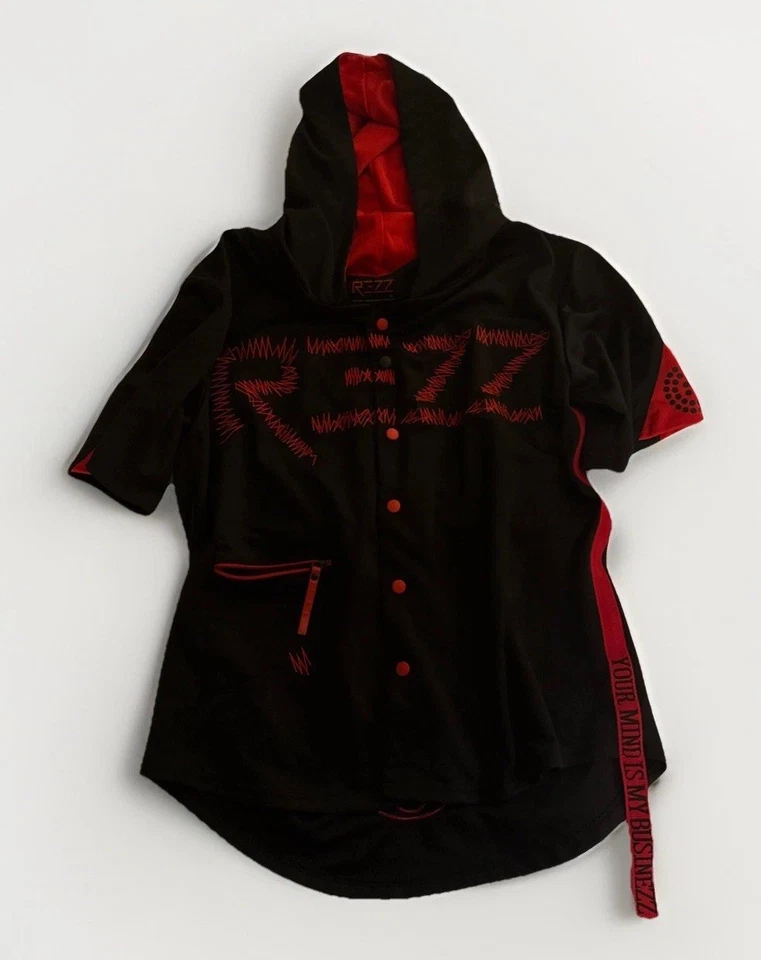 REZZ Rocks Unisex Souvenir Baseball Jersey W/ Zipper Pocket And Stitching Detail - Image 2 of 4