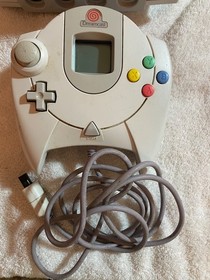 SEGA Dreamcast HKT-3020 Console, Controller w/ VMU & 2 Empty Game Cases Untested