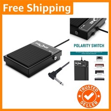 Heavy-Duty Metal Sustain Pedal with Polarity Switch for Keyboards  Synthesizers