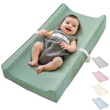 Vegan Leather Waterproof Baby Changing Pad - Wipeable, Extra Thick  Portable...