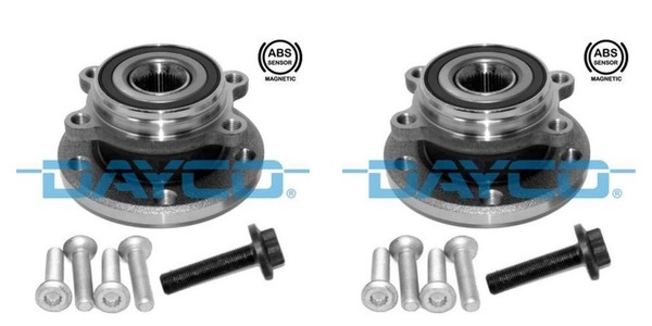 Dayco 2X Radnabe Radlagersatz Vorne FüR VW Golf VI Skoda Yeti Octavia II Combi-image