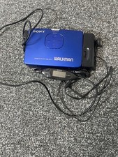 SONY WM-EX77 Cassette Player Blue For Parts Repair Untested Condition