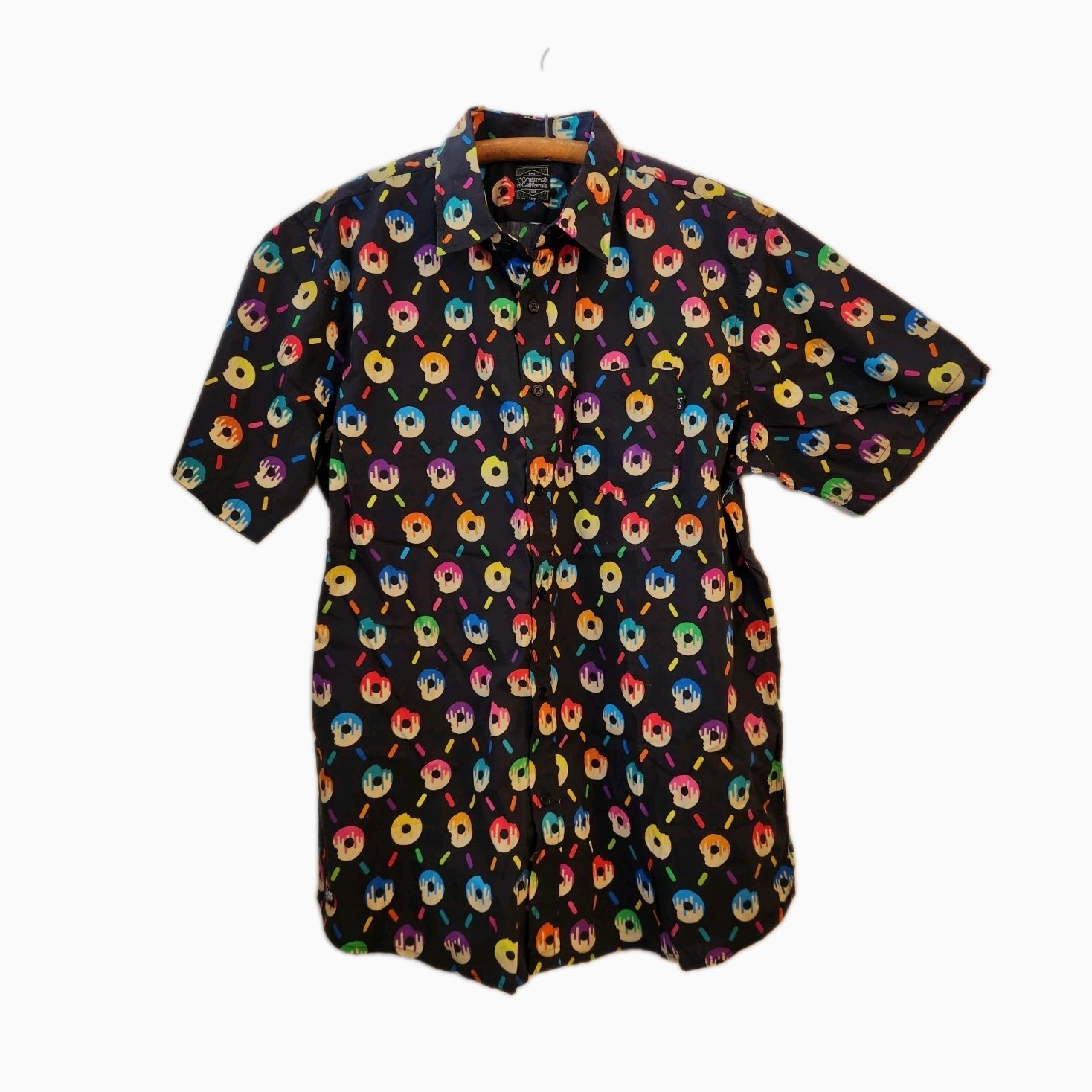 KGB Glass Donut Matrix Button-Up Shirt