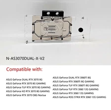 Granzon GPU Water Block For ASUS GeForce DUAL/ TUF RTX 3070 /3060Ti 8G GAMING