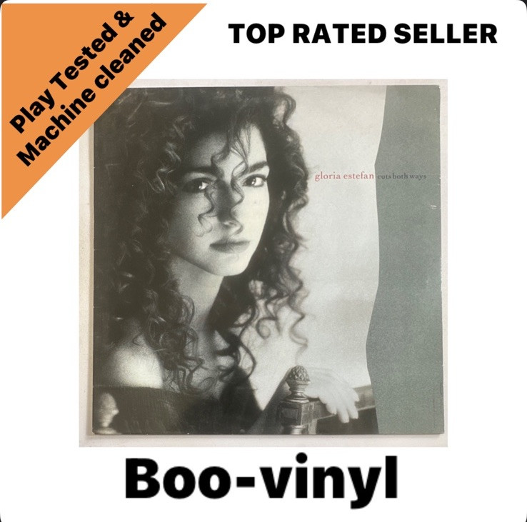 Gloria Estefan - Cuts Both Ways - Vinyl LP 1989 Epic 465145 1  EX/EX + Lyric