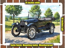 Metal Sign - 1920 Chevrolet 490 Watercolor - 14x10