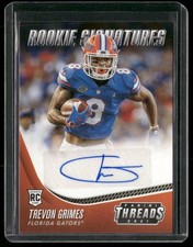 2021 Panini Chronicles Draft Picks #TS-TVG Trevon Grimes Threads Rookie Sign