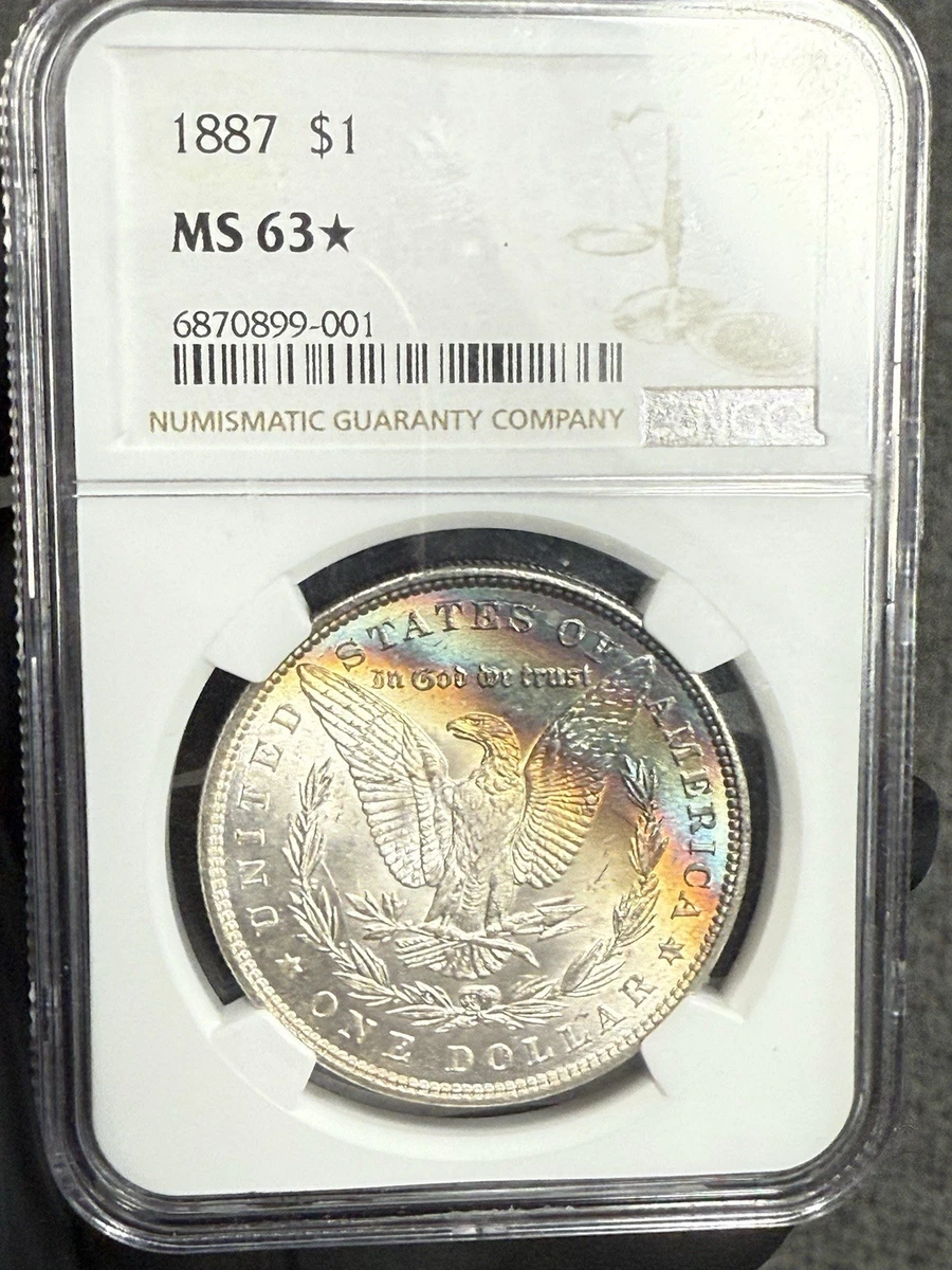 MS 63 Graded 1887 Year Morgan US Dollars (1878-1921) for sale | eBay
