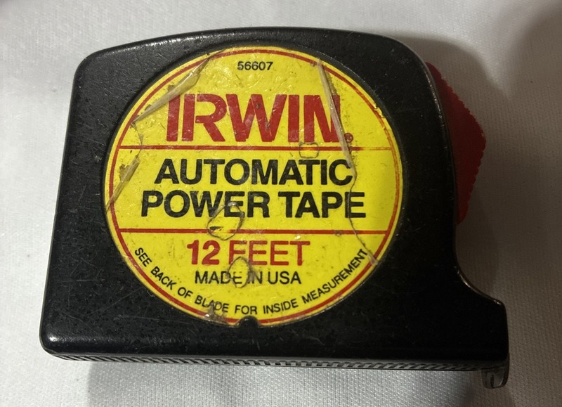 Irwin Automatic Power Tape 12 Ft Vintage