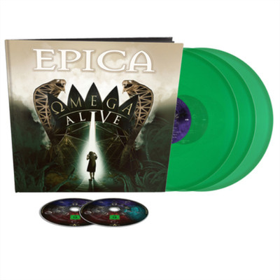 Epica Omega Alive (Schallplatte) Limited  12'' Album with Blu-ray & DVD