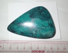 Turquoise Stone Flat Free Form Cabochon 177 Carat 1 piece 35.4 gram