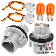 Turn Signal Bulb Socket Holder Wire Harness Set Compatible with Nissan Toyota,