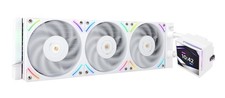 Hyper Vision 360 UB ARGB White 360mm AIO CPU Liquid Cooler with 3.95" IPS LCD...