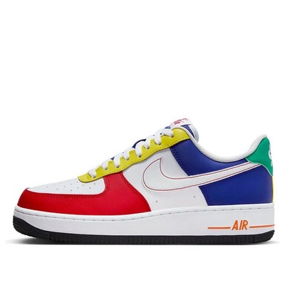 Men's Size 8.5-Nike Air Force 1  '07 LV8 White Red Blue Multicolor FN6840-657