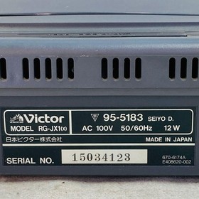 Victor V Saturn RG-JX1 Console Set Controller Memory Card Tested Working Japan