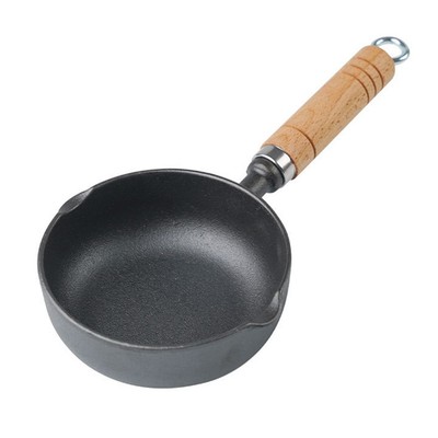 Kompakte Bratpfanne Gusseisen Mini Pfanne Easy Pouring Design zum Braten von Eiern